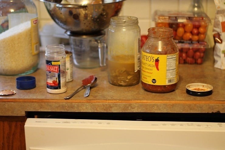 the aftermath of husband cooking