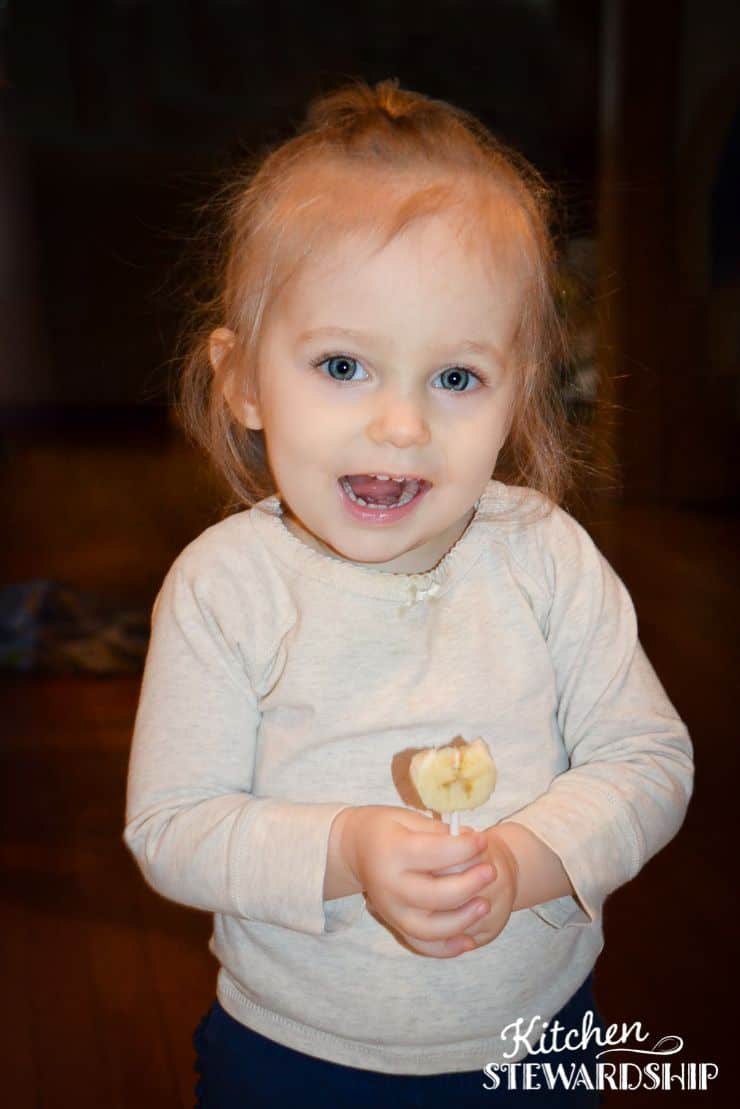 Chocolate Filled Frozen Banana Bite Recipe