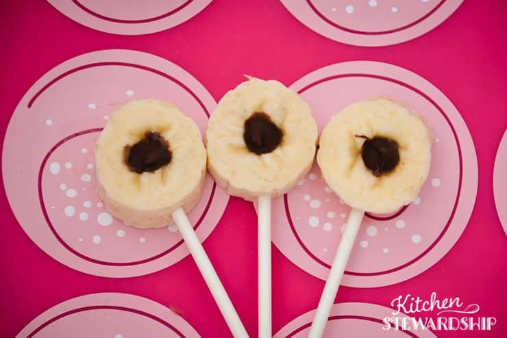 Chocolate Filled Frozen Banana Bite Recipe