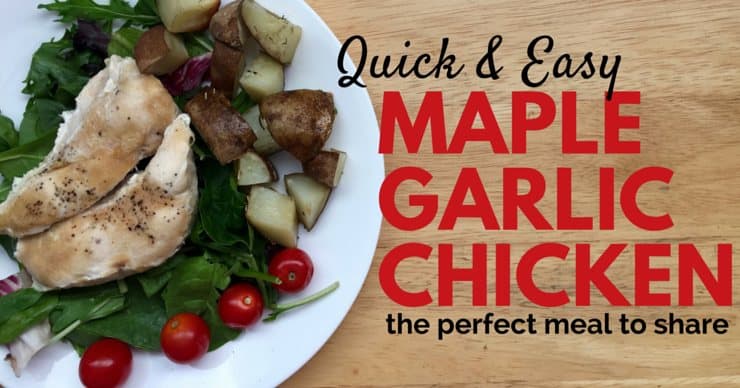 Maple Garlic Chicken Recipe for Facebook
