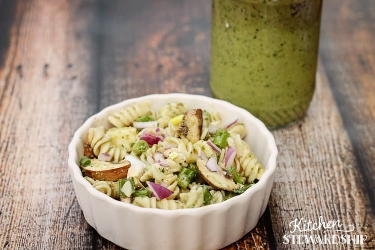 Pasta Salad with Magic Green Sauce