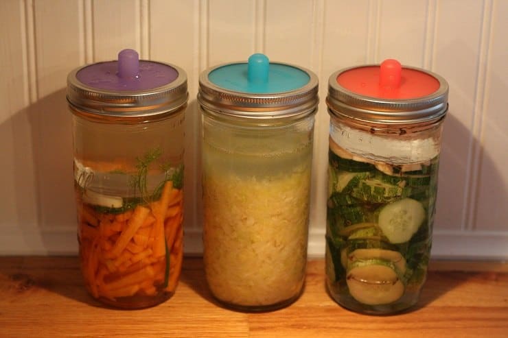 Pickle Pipe jars full of lovely home fermented vegetables