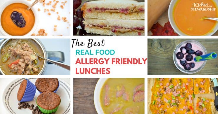 Ready or not, it's time to pack lunches! These are the best real food allergy friendly lunches around. Plenty of choices for every type of allergy.