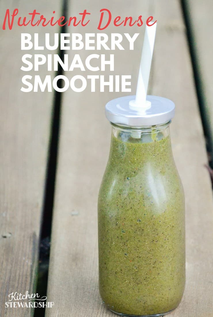 Nutrient Dense Blueberry Spinach Smoothie