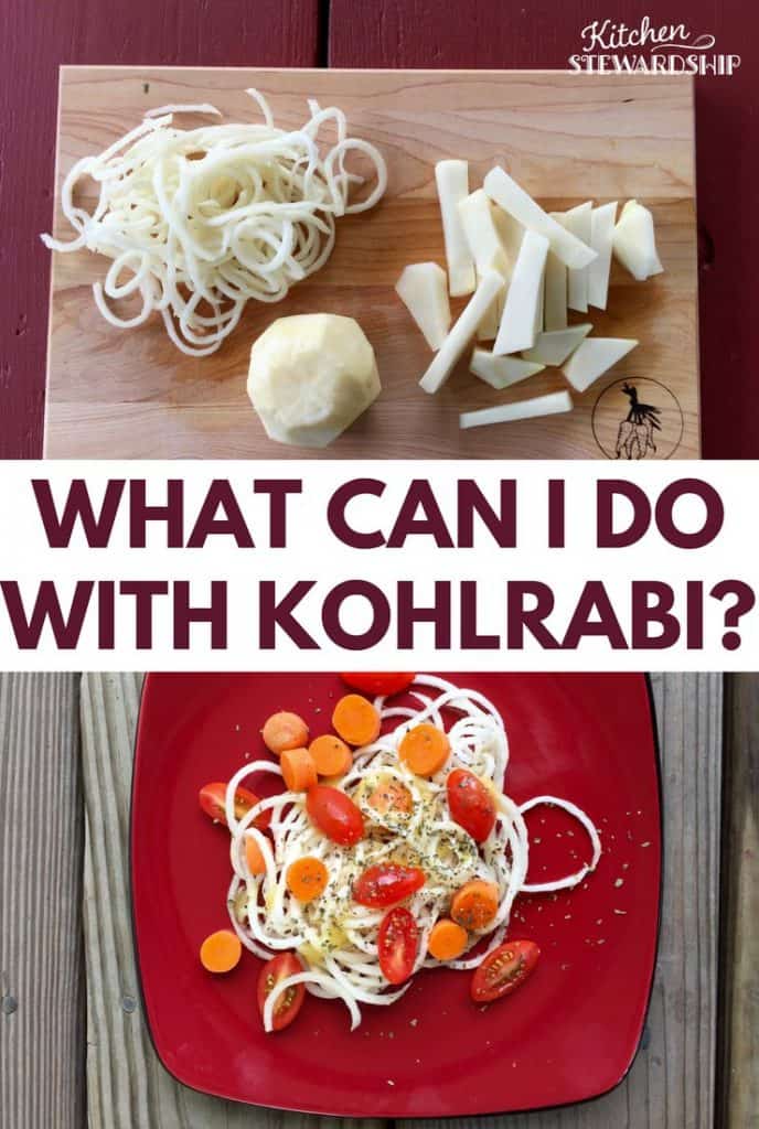 New vegetable to try & it works great in the spiralizer! ... Kohlrabi