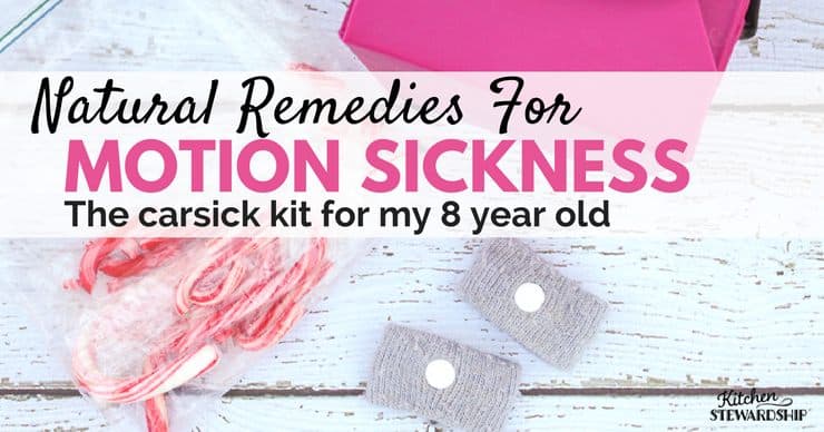 Natural Remedies For motion sickness - carsick remedies kit to keep in the vehicle