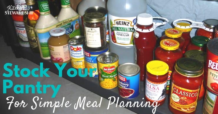 The best way to stock the pantry