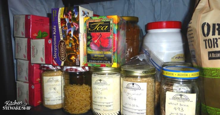 Keep an organized stocked pantry for simple meal planning