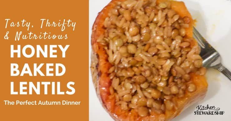 Quick Honey Baked Lentils recipe - tasty and healthy!