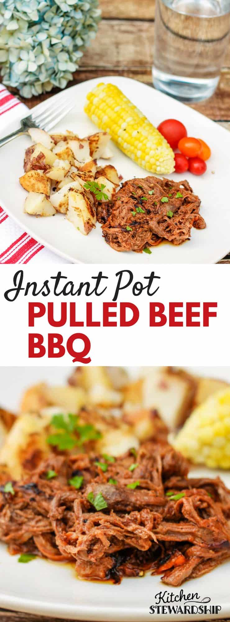 Instant Pot Pulled Beef BBQ