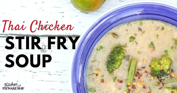 Thai Chicken Stir Fry Soup