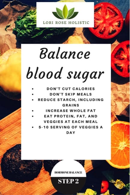 Women's Wellness series - how to balance your blood sugar with food and lifestyle changes...looks so easy!
