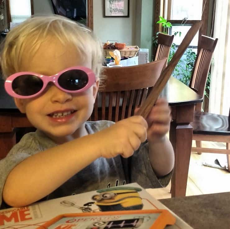 Gabe's thank you card