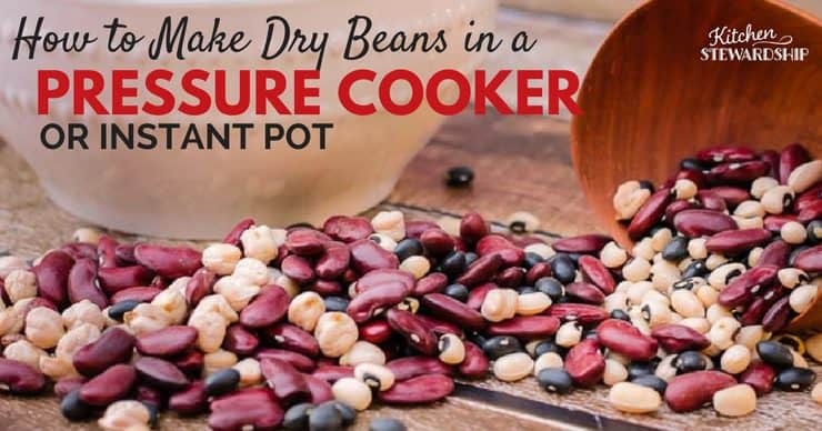 How to make dry beans in an Instant Pot. Beans on a table.