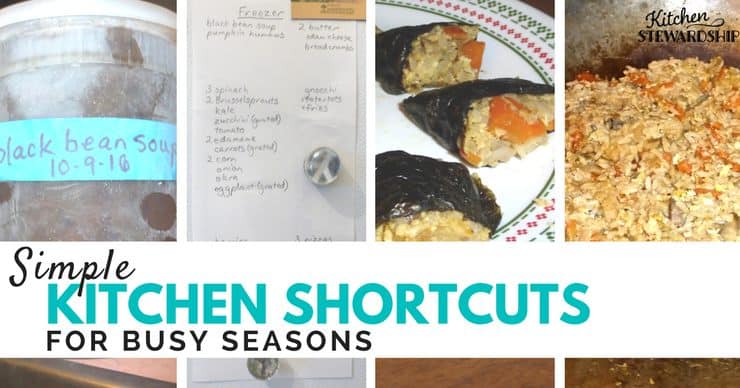 Tips for getting real food on the table during the busy times of life