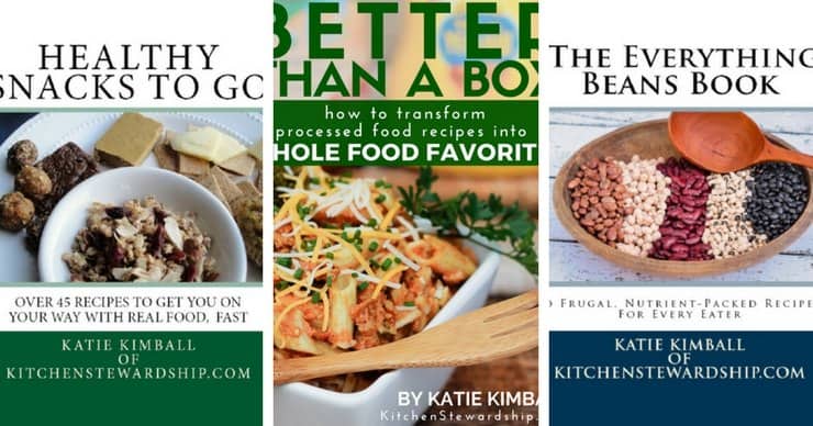Covers of three cookbooks by Katie Kimball