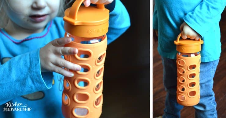 Girl holding waterbottle
