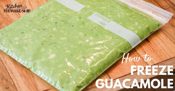 How to freeze guacamole