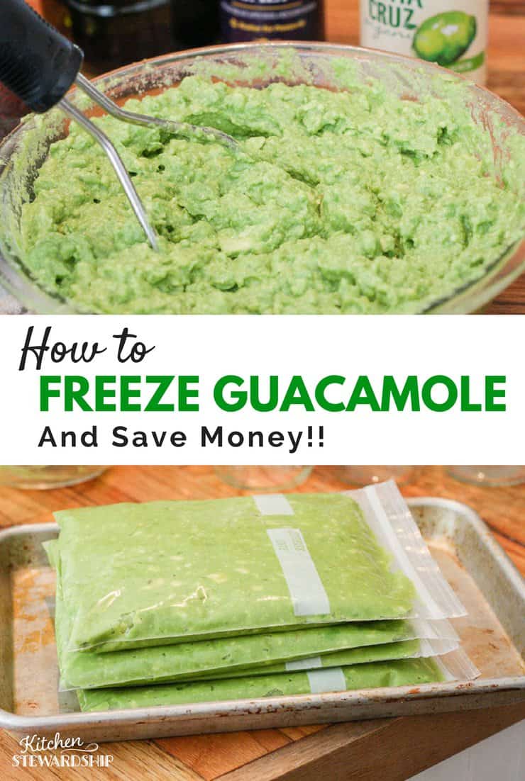 How to freeze guacamole