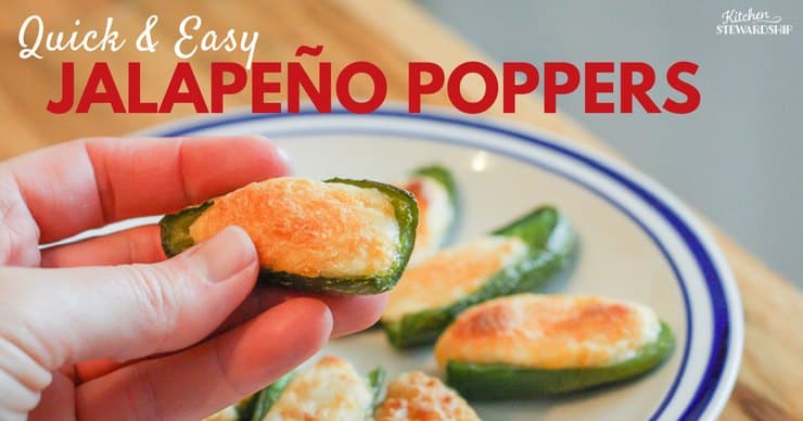 Quick and easy jalapeño popper appetizer. This will make the best party food or appetizer during a football game. Make ahead and freeze so you always have them on hand. A great way to preserve extra jalapeños during gardening season. Easy snack option too!