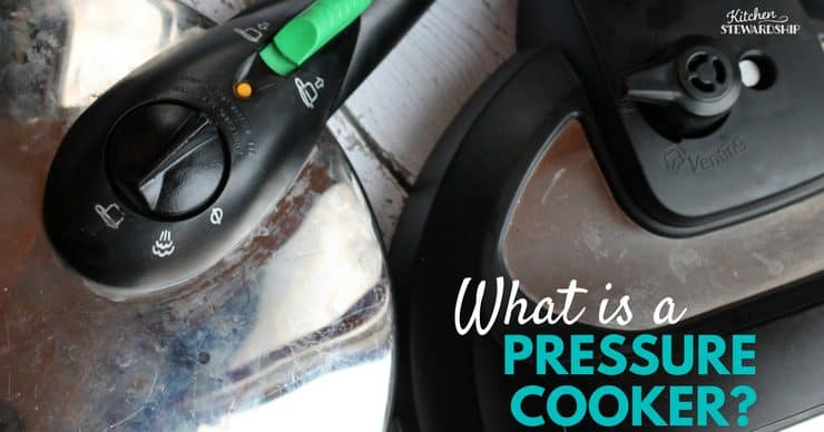 A traditional pressure cooker lid next to the lid of an Instant Pot