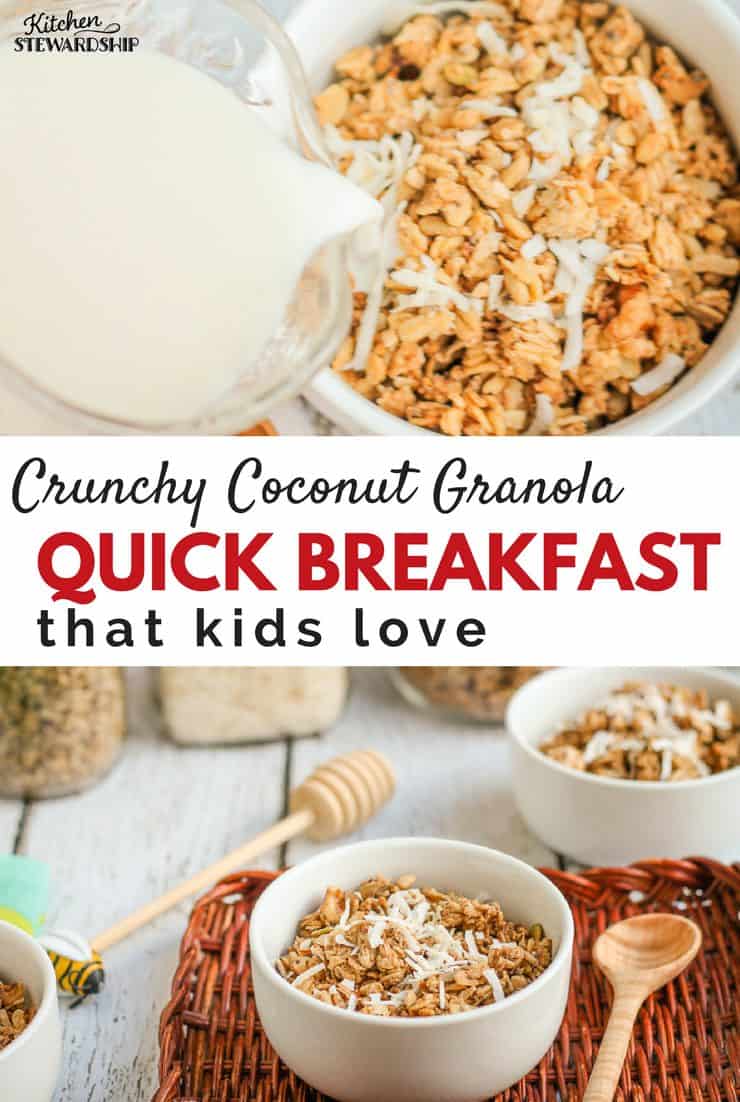 healthy homemade granola with a special crunch