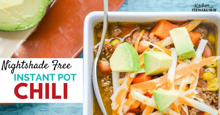 Nightshade Free Instant Pot Chili