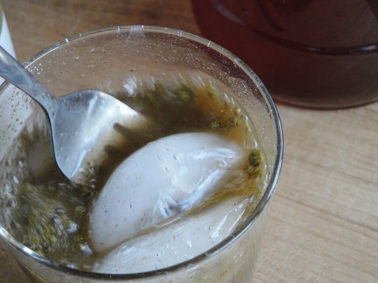 mix best probiotic powder in with a fork