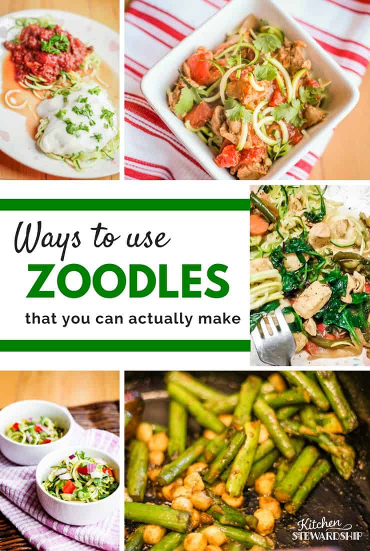 How to cook zoodles. Easy recipes and ideas on how to make these veggie pasta substitutes a staple in your home. Plus what spiralizer works the best. 