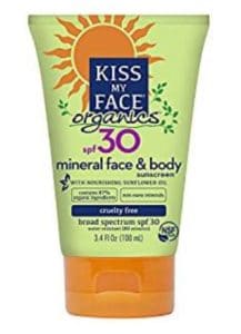 kiss my face organics spf 30 sunscreen