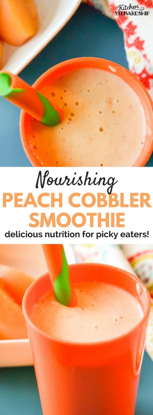 peach cobbler smoothie
