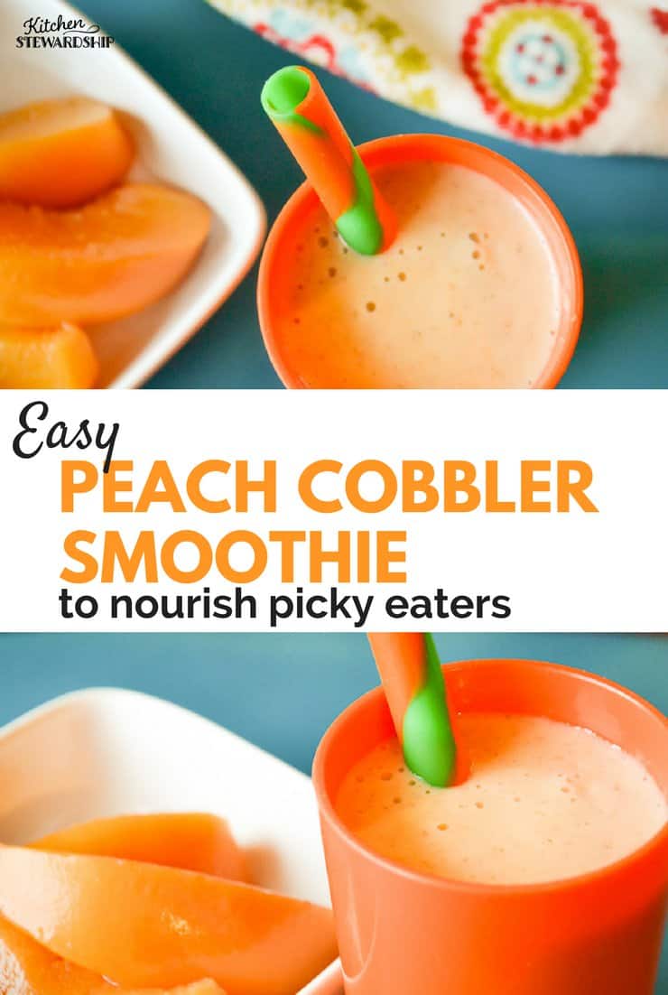 peach cobbler smoothie