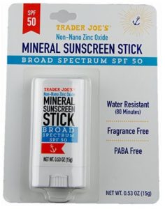 trader joe's mineral sunscreen stick