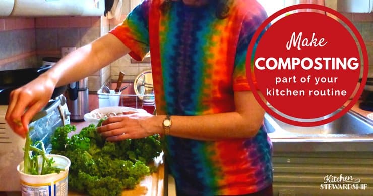 Tips for making composting easy with simple steps to follow daily in your kitchen. You'll be so surprised how easy this is!