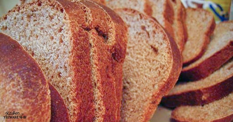 sliced homemade bread