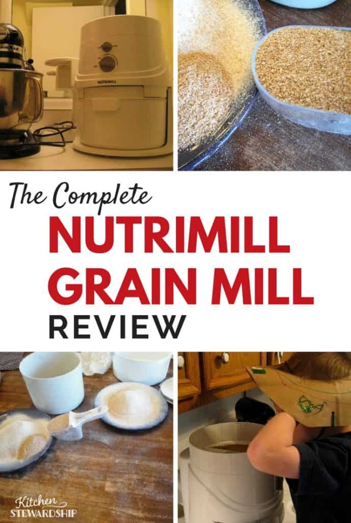 Thinking about buying a nutrimill grain mill? I've been using mine for over a year, and here's my review. Find out if I think it's worth milling flour at home.