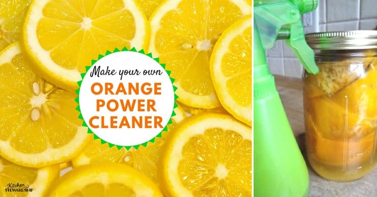 How to Make Homemade Orange Power Cleaner (practically free!!). What's better than recycling your orange peels into a cleaner for your house?!