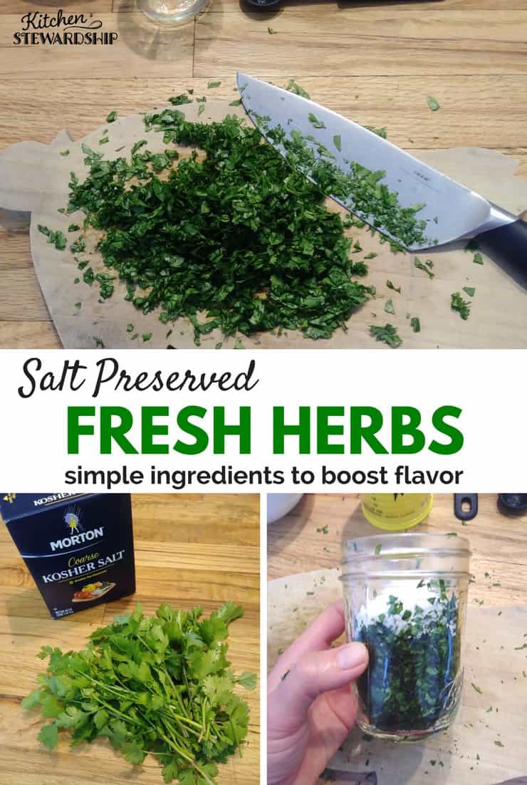 Salt Preserved Fresh Herbs