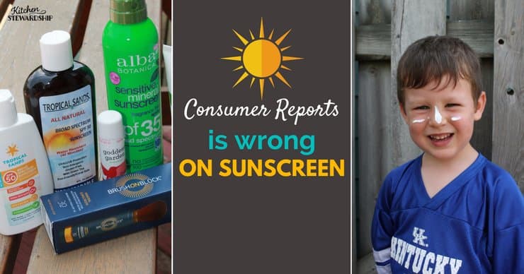 Consumer reports may be missing the mark when evaluating sunscreens. See why and what to look for when picking a safe sunscreen for your family.
