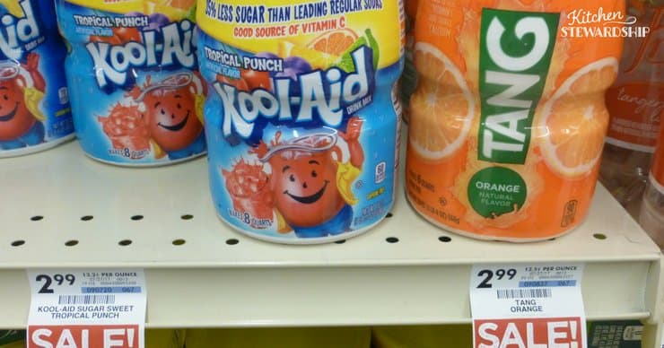 Kool-Aid on a store shelf