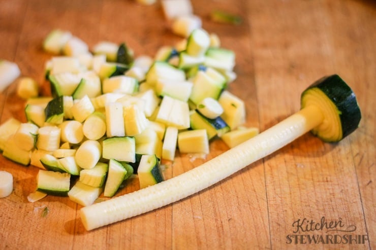 what to do with the bolt leftover after making zoodles