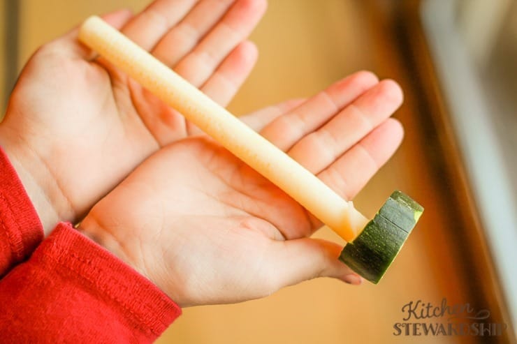 what to do with the bolt leftover after making zoodles in a spiralizer
