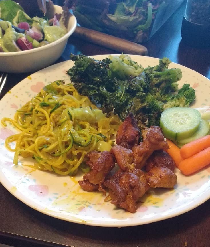 zoodles sauteed in butter as a simple veggie side