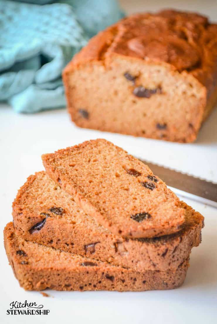 Gluten Free Cinnamon Raisin Bread