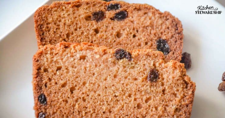 Gluten Free Cinnamon Raisin Bread