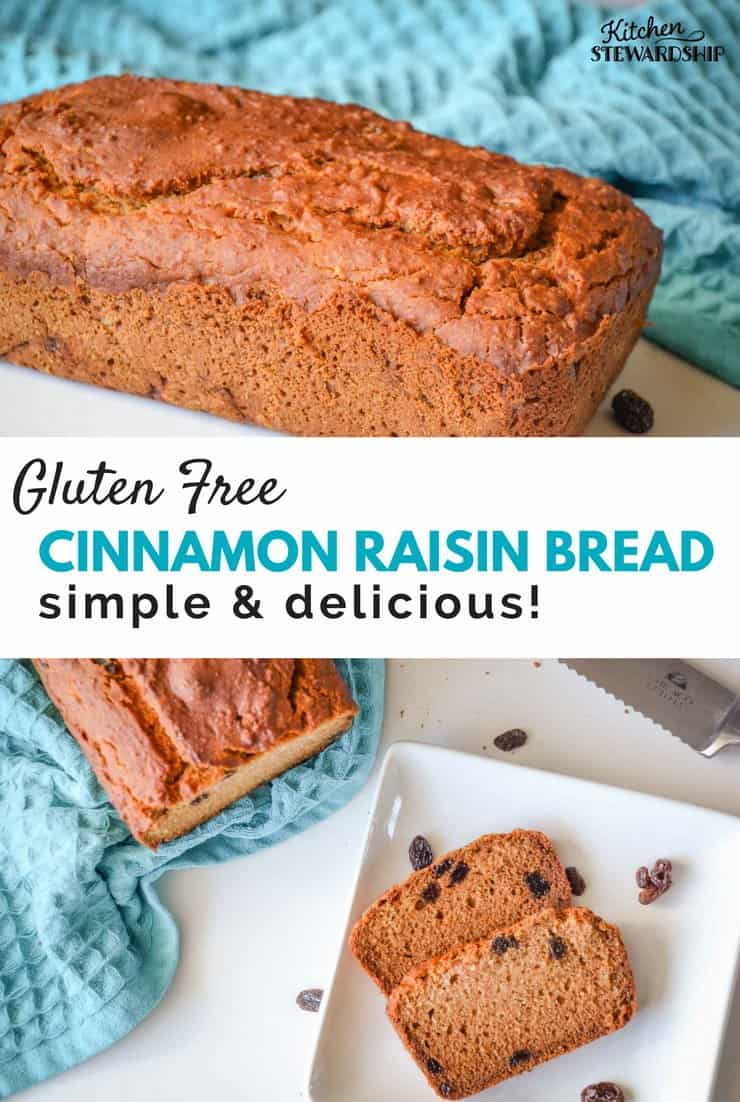 Gluten Free Cinnamon Raisin Bread