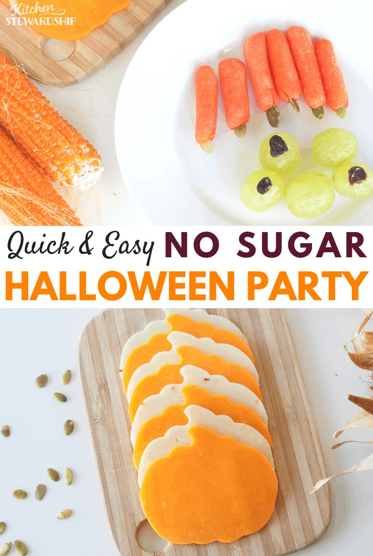 Quick & Easy NO SUGAR Elementary School Halloween Party Ideas