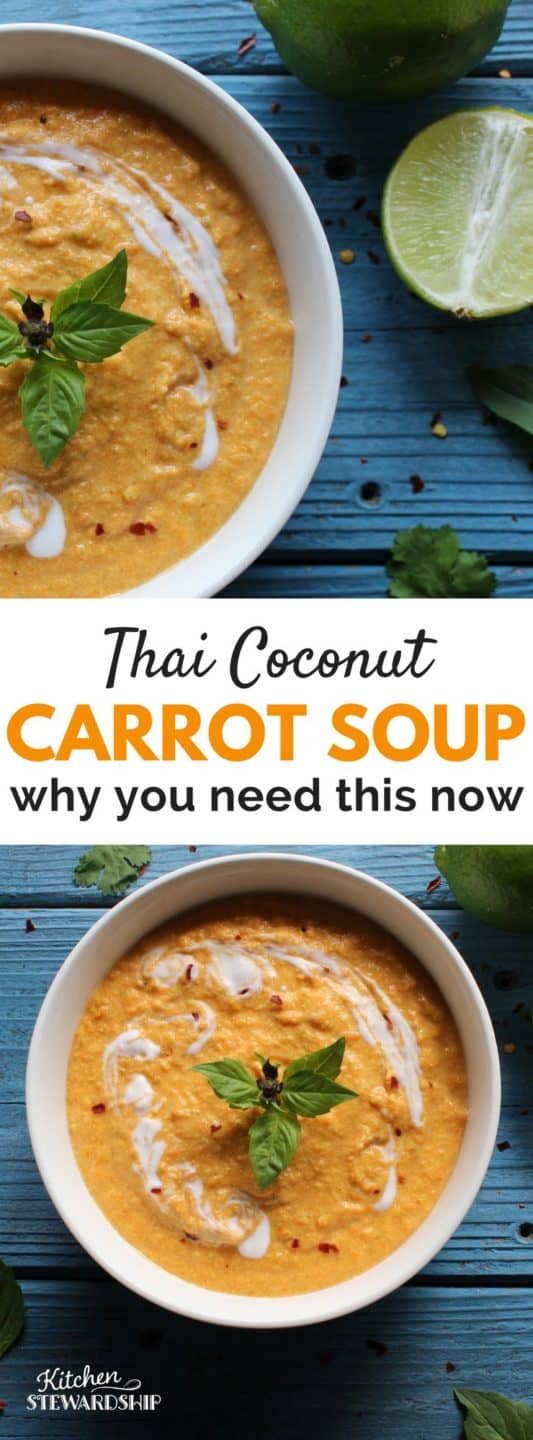 Thai Coconut carrot soup recipe