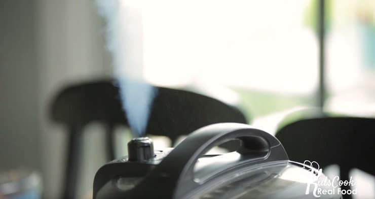 steam releasing from Instant Pot valve