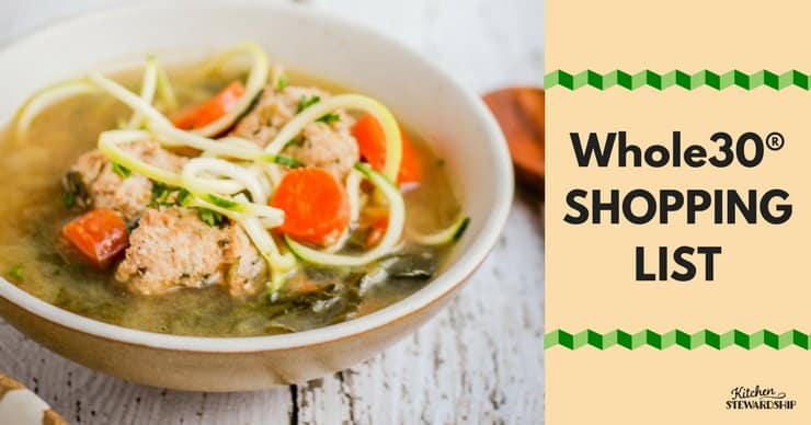 Whole30 Shopping List
